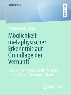 cover image of Möglichkeit metaphysischer Erkenntnis auf Grundlage der Vernunft
